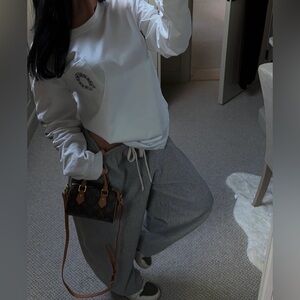 NWT‼️ ZARA DRAWSTRING BARRELL STRAIGHT SWEATPANTS